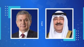 سمو الأمير يستقبل رئيس أوزبكستان لدى وصوله إلى الكويت في زيارة رسمية