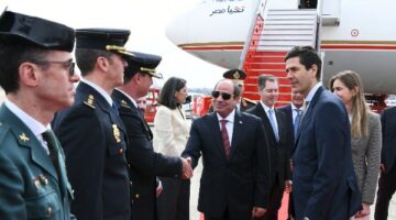 قبل لقاء ملك أسبانيا .. إستقبال حافل لـ الرئيس السيسي في مدريد |صور
