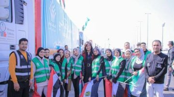 التحالف الوطني يُطلق قافلته العاشرة لإغاثة غزة بـ 300 شاحنة