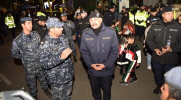 النواف تفقد بعض النقاط الأمنية خلال الاحتفالات بالأعياد الوطنية