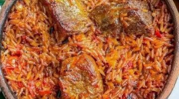 طريقة عمل طاجن لسان عصفور باللحمة.. وصفة شهية وغنية بالنكهات