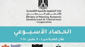 تفاصيل الحصاد الأسبوعي لوزارة التخطيط والتنمية الاقتصادية: إنجازات وأرقام مذهلة