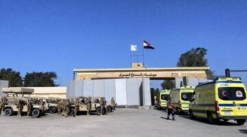 ميناء رفح البري يستقبل 34 مصابا ومريضا فلسطينيا و55 مرافقا لهم
