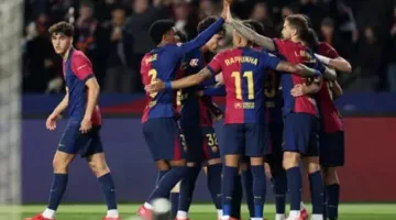 برشلونة يتقدم بثنائية على أوساسونا مع نهاية الشوط الأول في المباراة المؤجلة