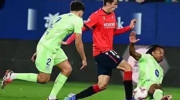 ترتيب الدوري الإسباني بعد انتصار برشلونة على أوساسونا في مباراة مثيرة