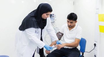 مؤسسة الجليلة تقدم خدمات الفحص الطبي من خلال عياداتها المتنقلة