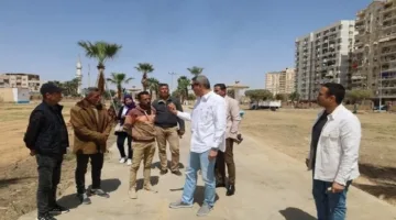 استعدادًا لعيد الفطر.. محافظ السويس يتابع الحدائق ويوجه بإتمام الصيانة سريعًا