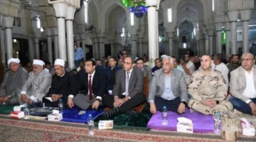 محافظ قنا يشهد احتفال ليلة القدر بمسجد سيدي عبد الرحيم القنائي