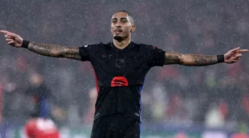 رافينيا يفتتح التسجيل لبرشلونة في مواجهة بنفيكا بهدف مميز